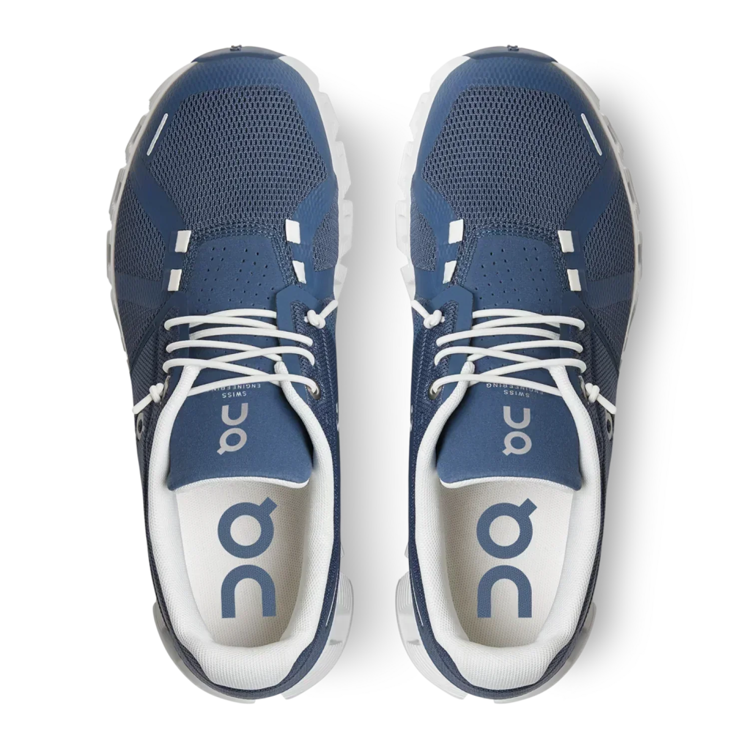 On Running 05. WOMENS FOOTWEAR - WOMENS SHOES - WOMENS SHOES RUNNING Women's Cloud 5 DENIM | WHITE