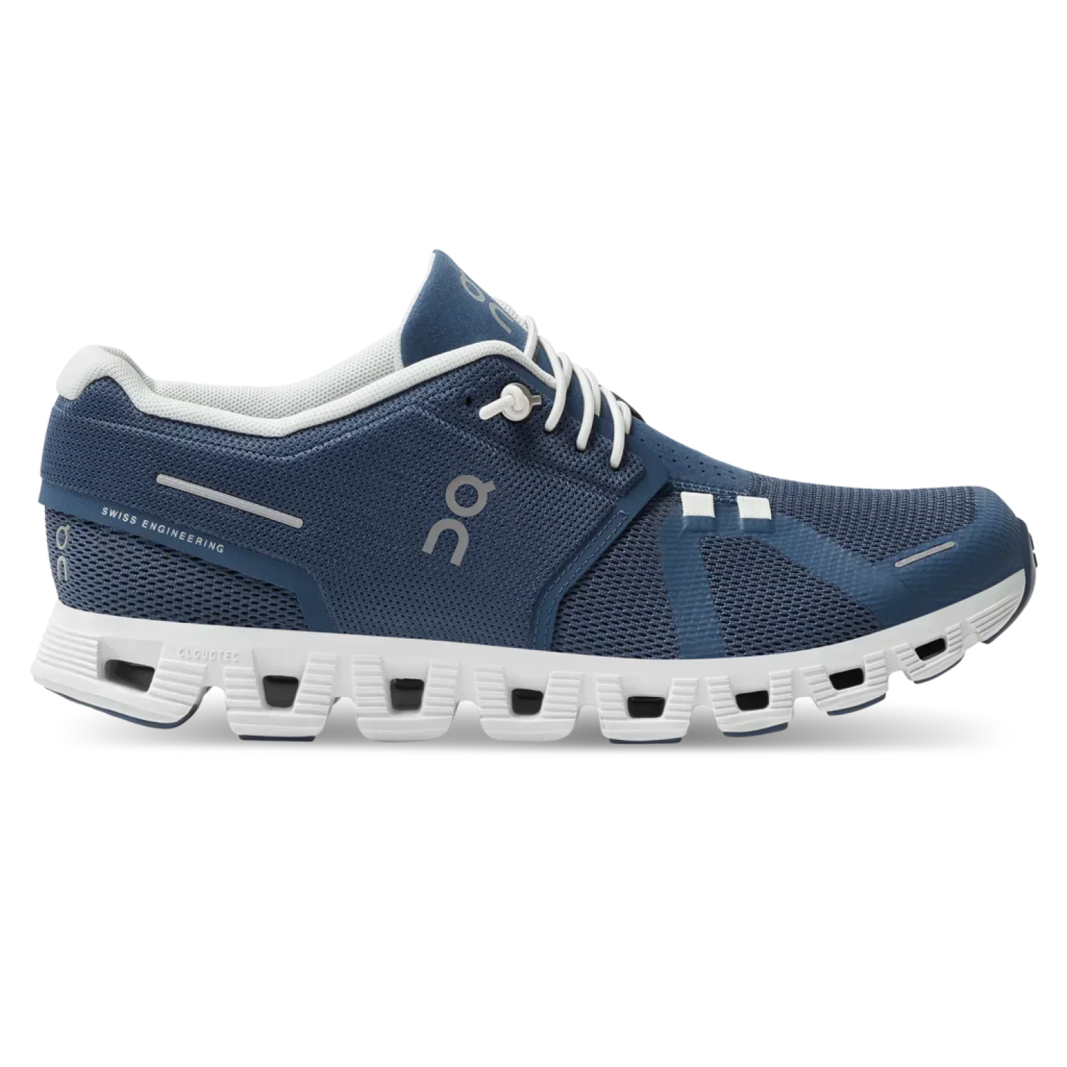 On Running 05. WOMENS FOOTWEAR - WOMENS SHOES - WOMENS SHOES RUNNING Women's Cloud 5 DENIM | WHITE