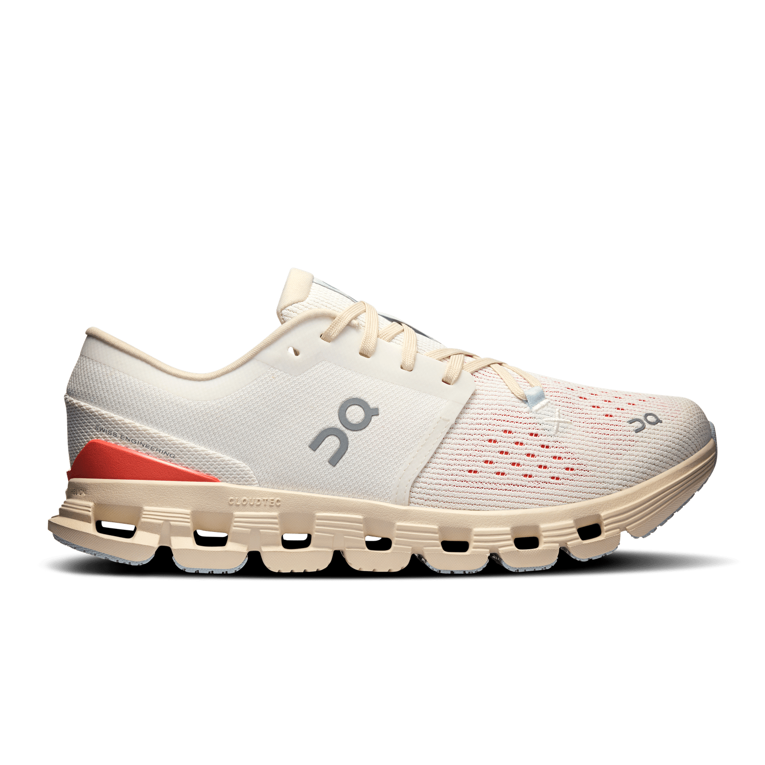 On Running 05. WOMENS FOOTWEAR - WOMENS SHOES - WOMENS SHOES RUNNING Women's Cloud X 4 IVORY | SALMON