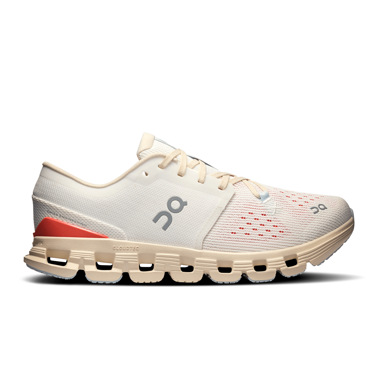 On Running 05. WOMENS FOOTWEAR - WOMENS SHOES - WOMENS SHOES RUNNING Women's Cloud X 4 IVORY | SALMON