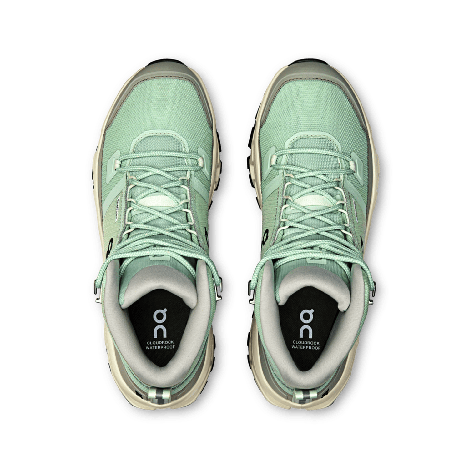 On Running 05. WOMENS FOOTWEAR - WOMENS SHOES - WOMENS SHOES HIKING Women's Cloudrock Mid Waterproof MINERAL | ALOE