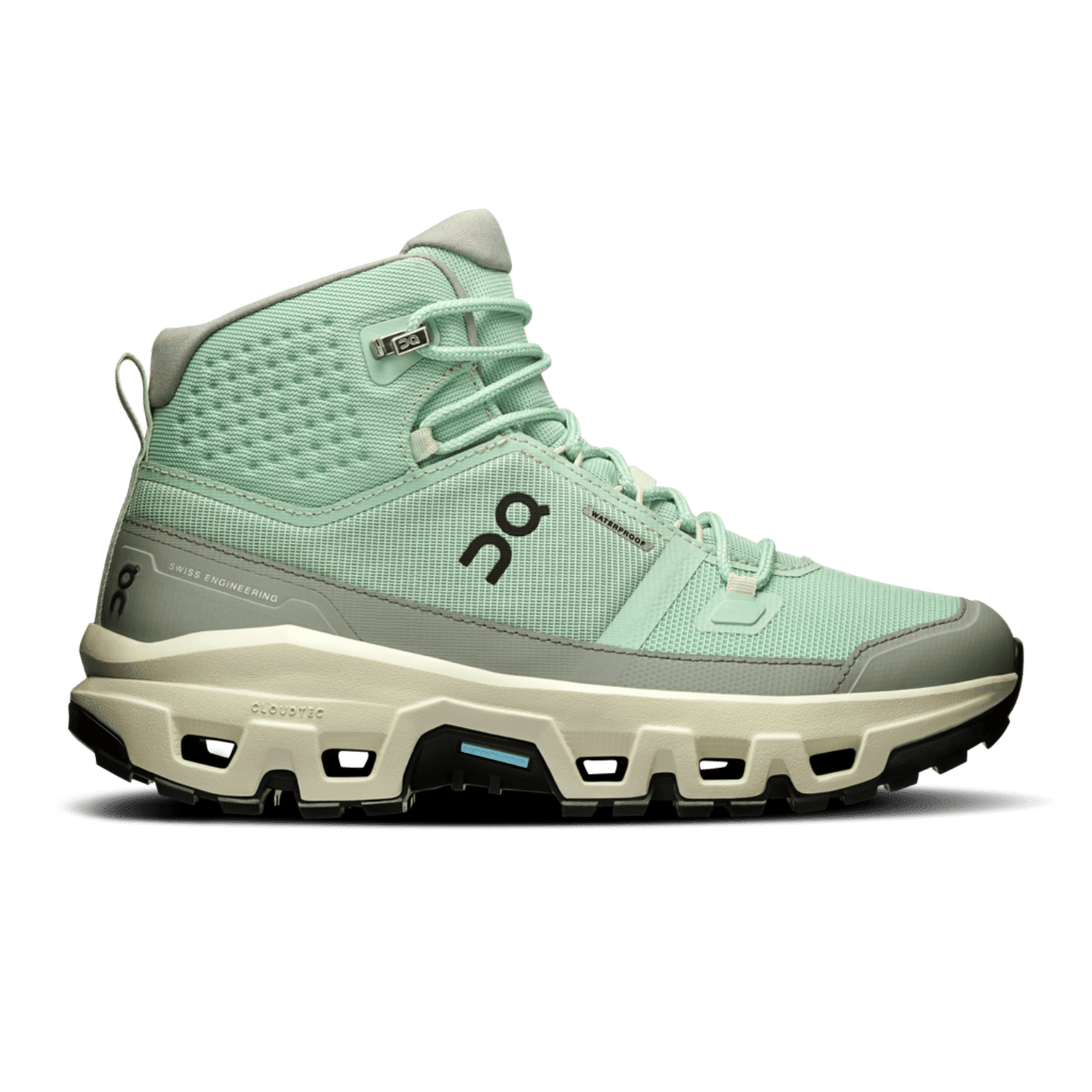 On Running 05. WOMENS FOOTWEAR - WOMENS SHOES - WOMENS SHOES HIKING Women's Cloudrock Mid Waterproof MINERAL | ALOE