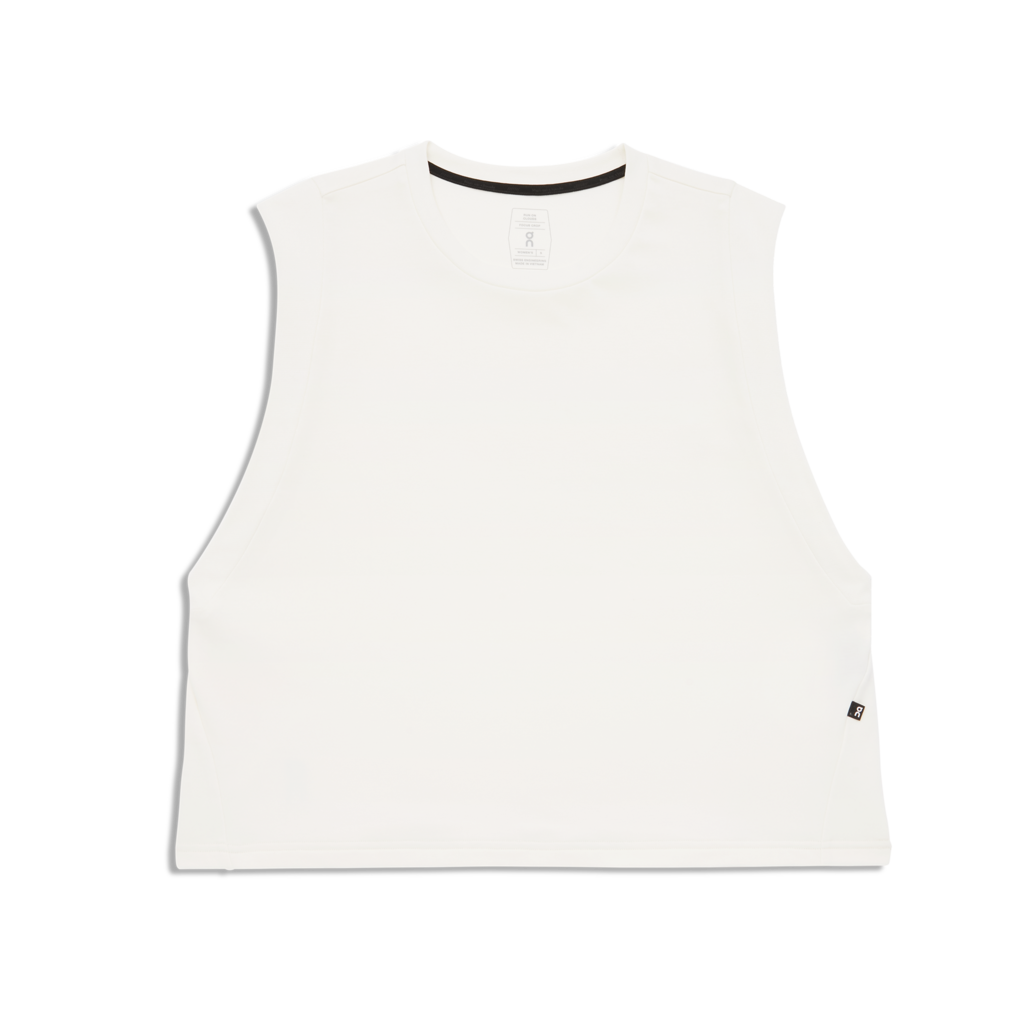 On Running 02. WOMENS APPAREL - WOMENS SS SHIRTS - WOMENS SS ACTIVE Women's On Focus Crop WHITE