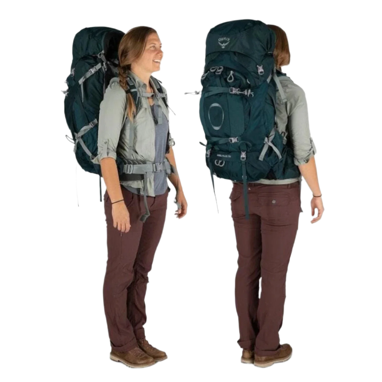 Osprey Packs 09. PACKS|LUGGAGE - PACK|ACTIVE - OVERNIGHT PACK Women's Ariel Plus 70 NIGHT JUNGLE BLUE