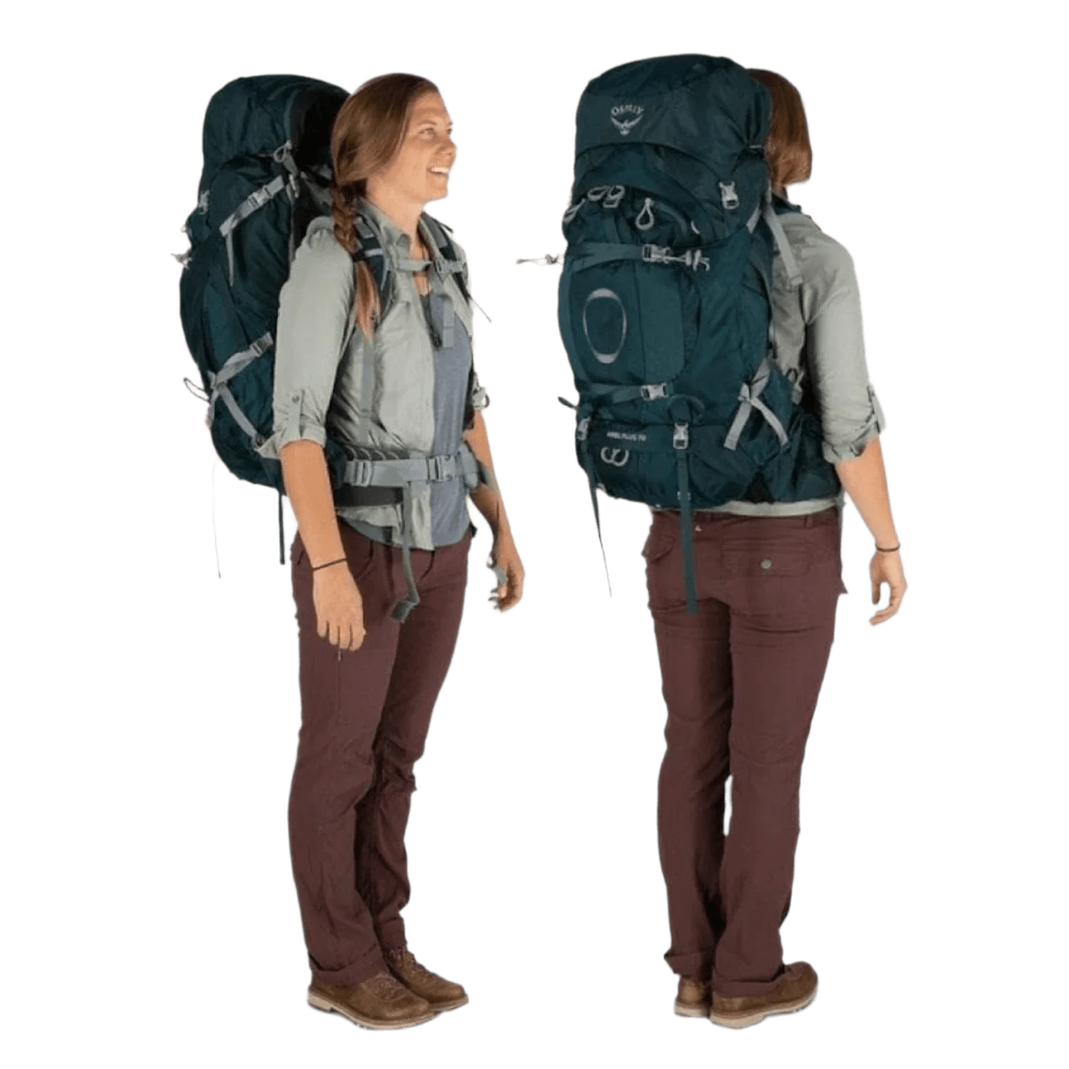 osprey 70l backpack women's Osprey Packs Ariel Plus 70 Backpack Women's(Night Jungle Blue, XS/S)