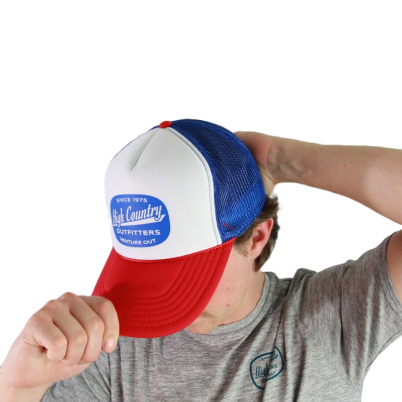 OTTO HATS - HATS BILLED - HATS BILLED High Country Venture Out Trucker RED | WHITE | BLUE