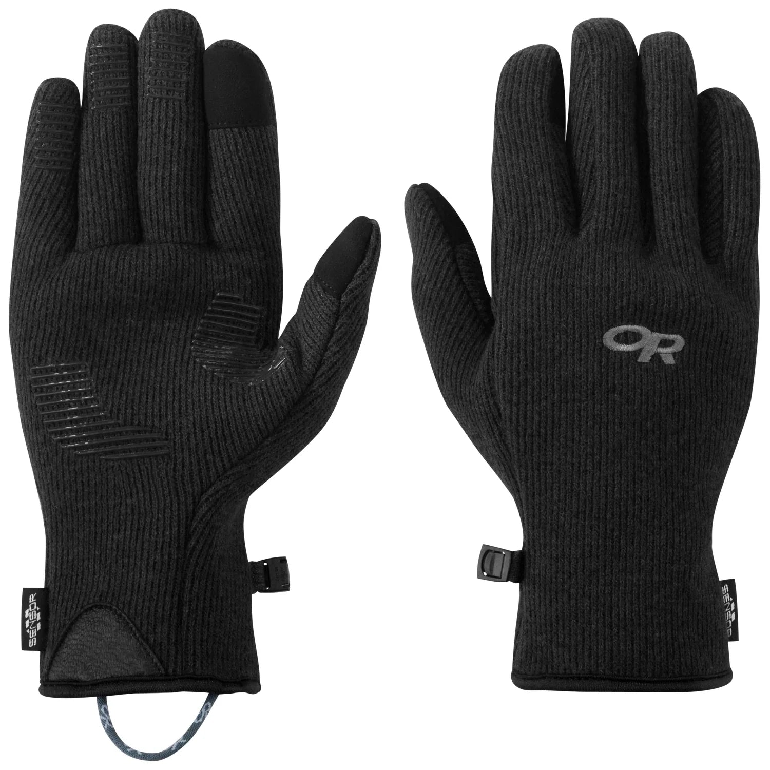 Outdoor Research 10. GIFTS|ACCESSORIES - MENS ACCESSORIES - MENS GLOVES CASUAL Men's Flurry Sensor Gloves SOLID BLACK
