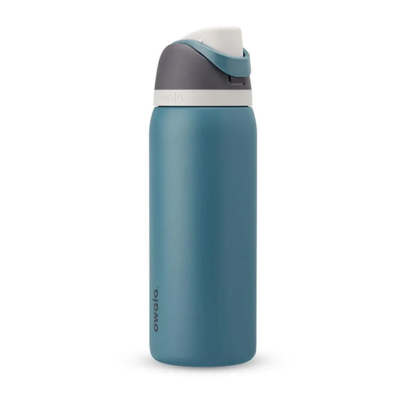 Owala 08. DRINKWARE - WATER BOTTLES - WATER BOTTLES Freesip Stainless Steel 32 oz BLUE OASIS