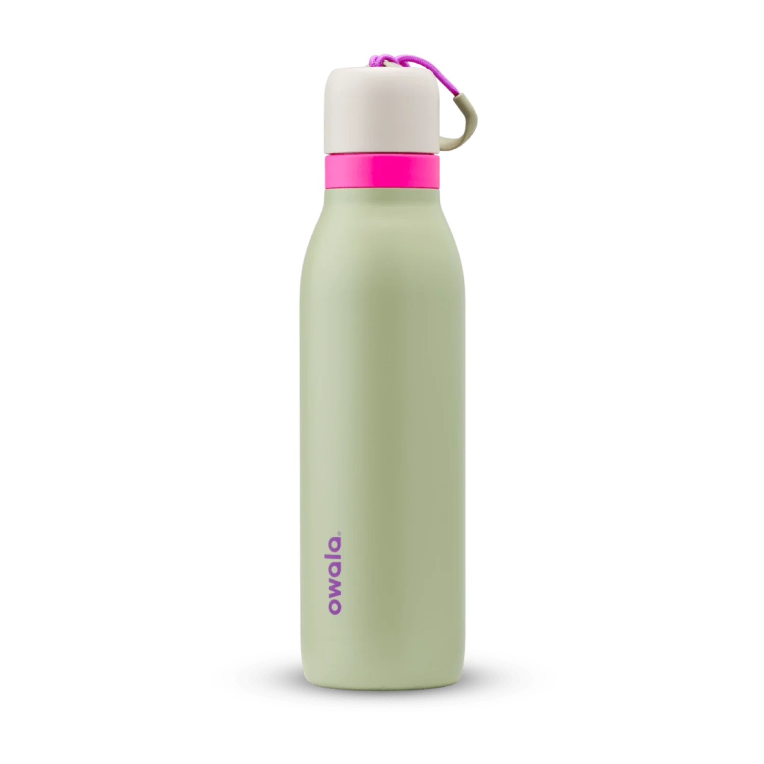 Owala 08. DRINKWARE - WATER BOTTLES - WATER BOTTLES FreeSip Twist Stainless Steel 18 oz NEO SAGE