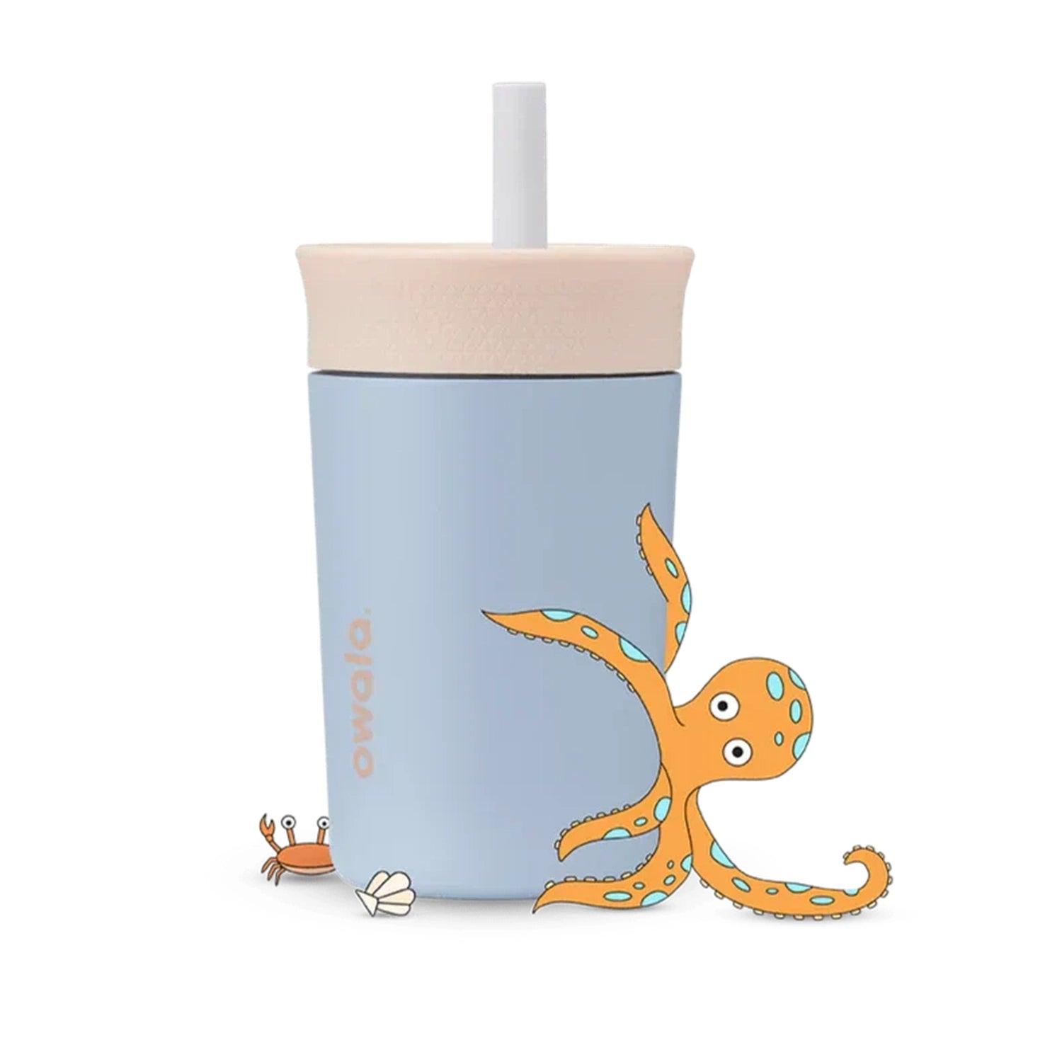 Owala 08. DRINKWARE - CUPS|MUGS - CUPS|MUGS Kids Tumbler Stainless Steel 12 oz SEAS THE DAY