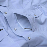 Poncho Outdoors 01. MENS APPAREL - MENS SS SHIRTS - MENS SS BUTTON UP Men's Western Pearl Snap Shirt Short Sleeve THE PADRE|BLUE MICROCHECK | SLIM: