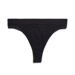Paradis Sport 02. WOMENS APPAREL - WOMENS UNDERWEAR - WOMENS UNDERWEAR BOTTOMS Women's Seamless Thong BLACK POPPY
