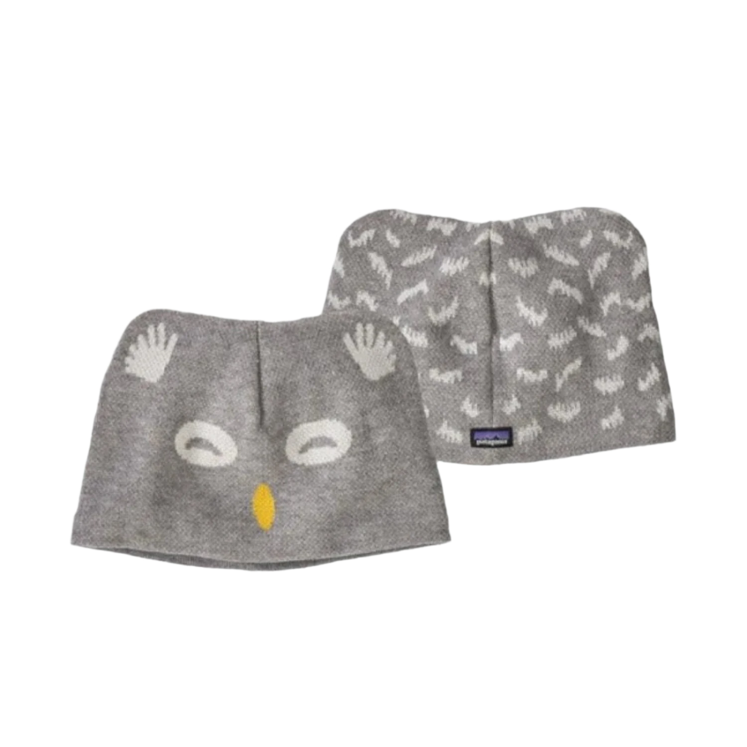 Patagonia HATS - HATS KIDS - HATS KIDS Baby Animal Friends Beanie BOWG BEANIE OWL | DRIFTER GREY