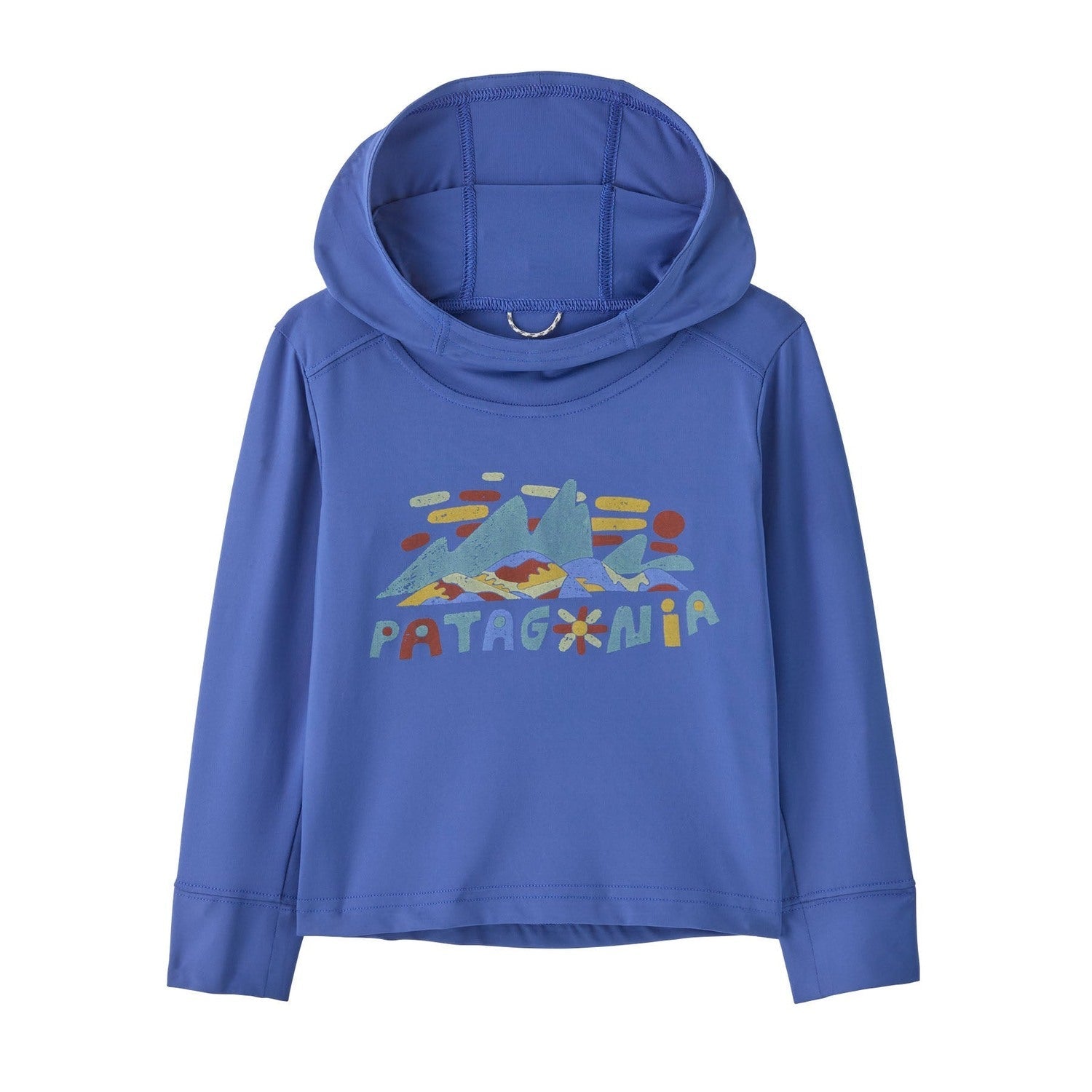 Patagonia 03. KIDS|BABY - BABY - BABY TOPS Baby Capilene® Silkweight UPF Hoody FSED FITZ ROY SUPERBLOOM|EDDY BLUE