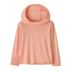 Patagonia 03. KIDS|BABY - BABY - BABY TOPS Baby Capilene® Silkweight UPF Hoody FSLP FITZ SCRIPT|SUNLIT PINK