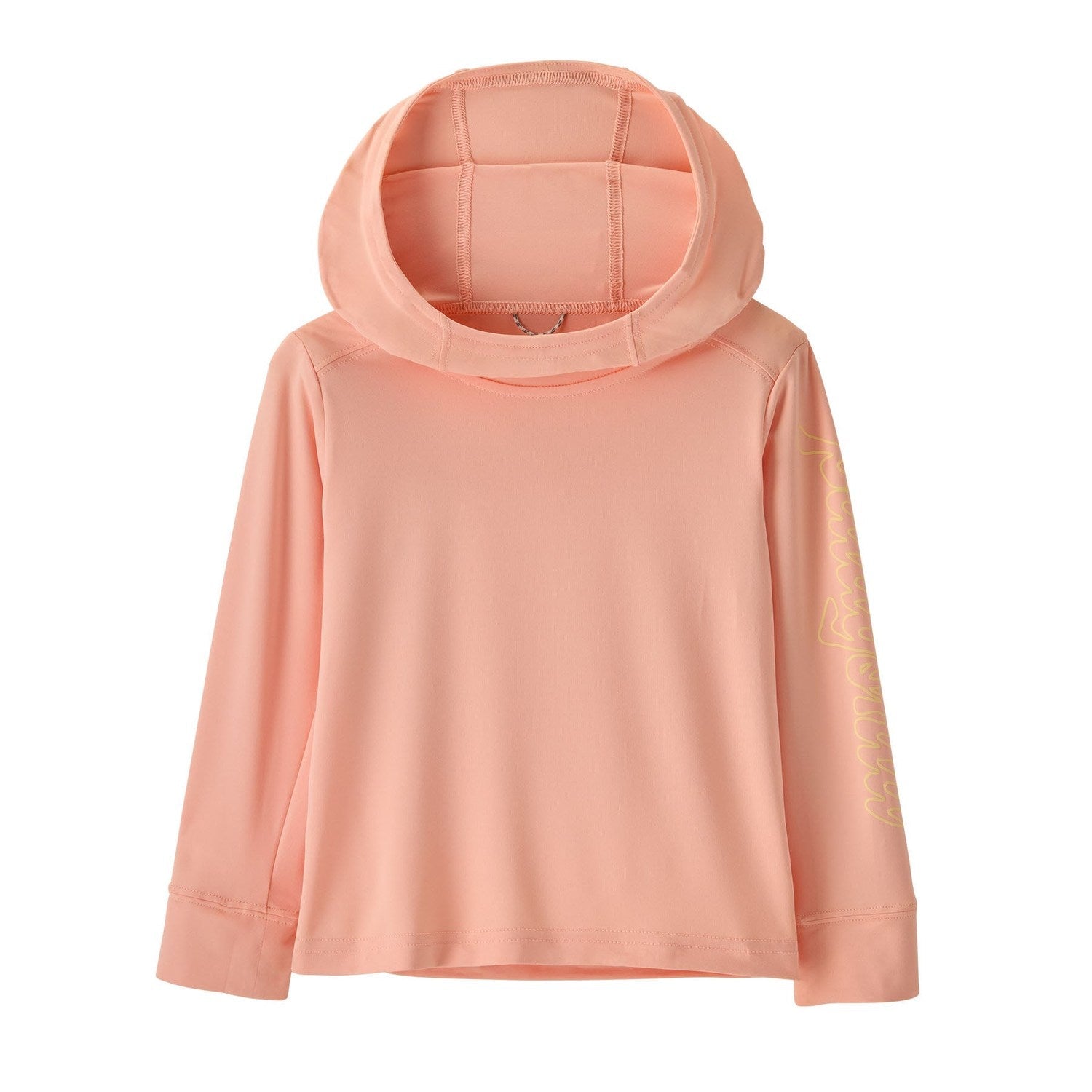 Patagonia 03. KIDS|BABY - BABY - BABY TOPS Baby Capilene® Silkweight UPF Hoody FSLP FITZ SCRIPT|SUNLIT PINK