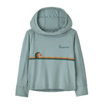 Patagonia 03. KIDS|BABY - BABY - BABY TOPS Baby Capilene® Silkweight UPF Hoody SSTH SWELLDRIFTER STRIPE|THERMAL BLUE