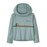Patagonia 03. KIDS|BABY - BABY - BABY TOPS Baby Capilene® Silkweight UPF Hoody SSTH SWELLDRIFTER STRIPE|THERMAL BLUE