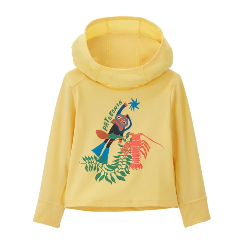 Patagonia 03. KIDS|BABY - BABY - BABY TOPS Baby Capilene Silkweight UPF Hoody FXMI FOXPLORER|MILLED YELLOW