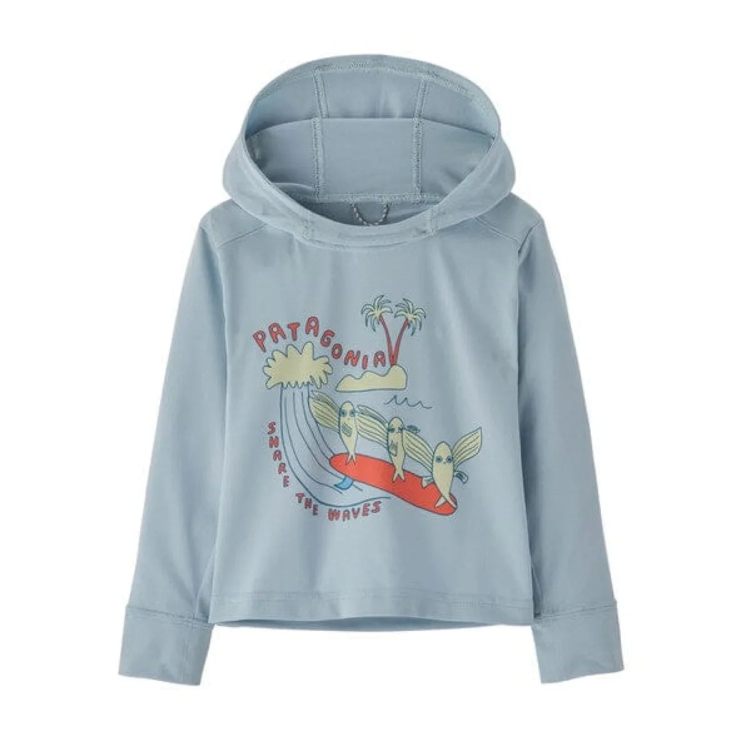 Patagonia 03. KIDS|BABY - BABY - BABY TOPS Baby Capilene Silkweight UPF Hoody PYSM PLANK PARTY | STEAM BLUE