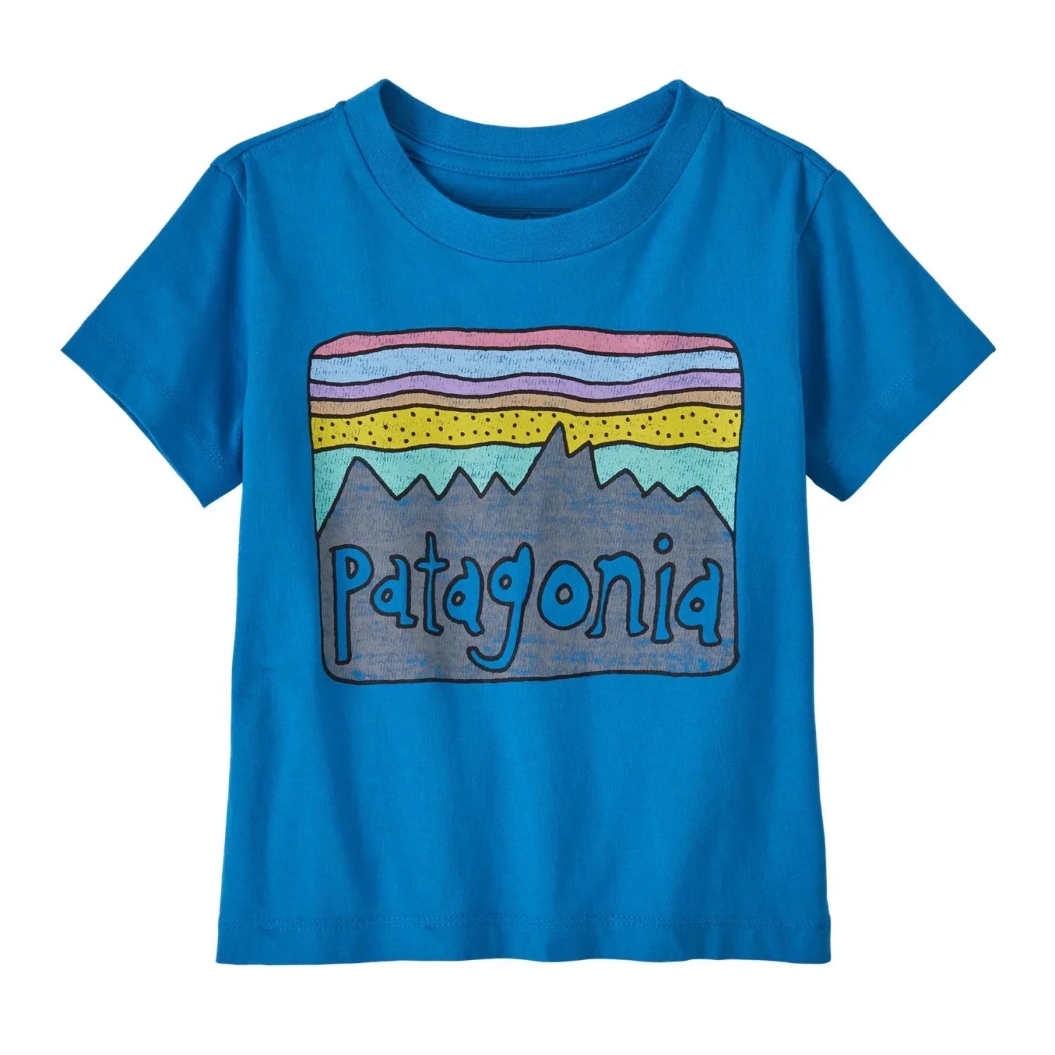 Patagonia 22. KIDS - INFANTTODDLER Baby Fitz Roy Skies T-Shirt VSLB VESSEL BLUE