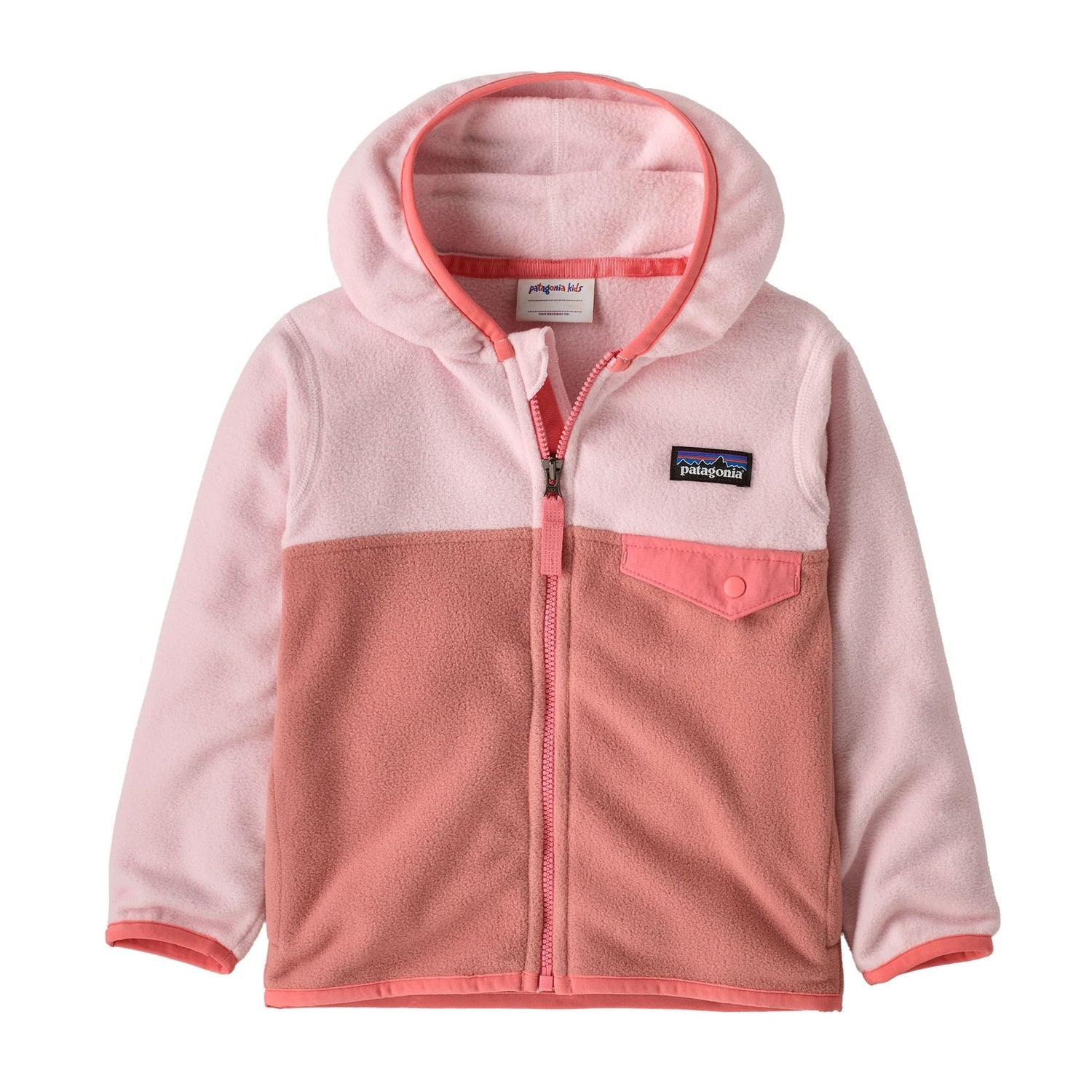 Patagonia 03. KIDS|BABY - BABY - BABY OUTERWEAR Baby Micro D® Snap-T® Fleece Jacket MNTP MOMENT PINK