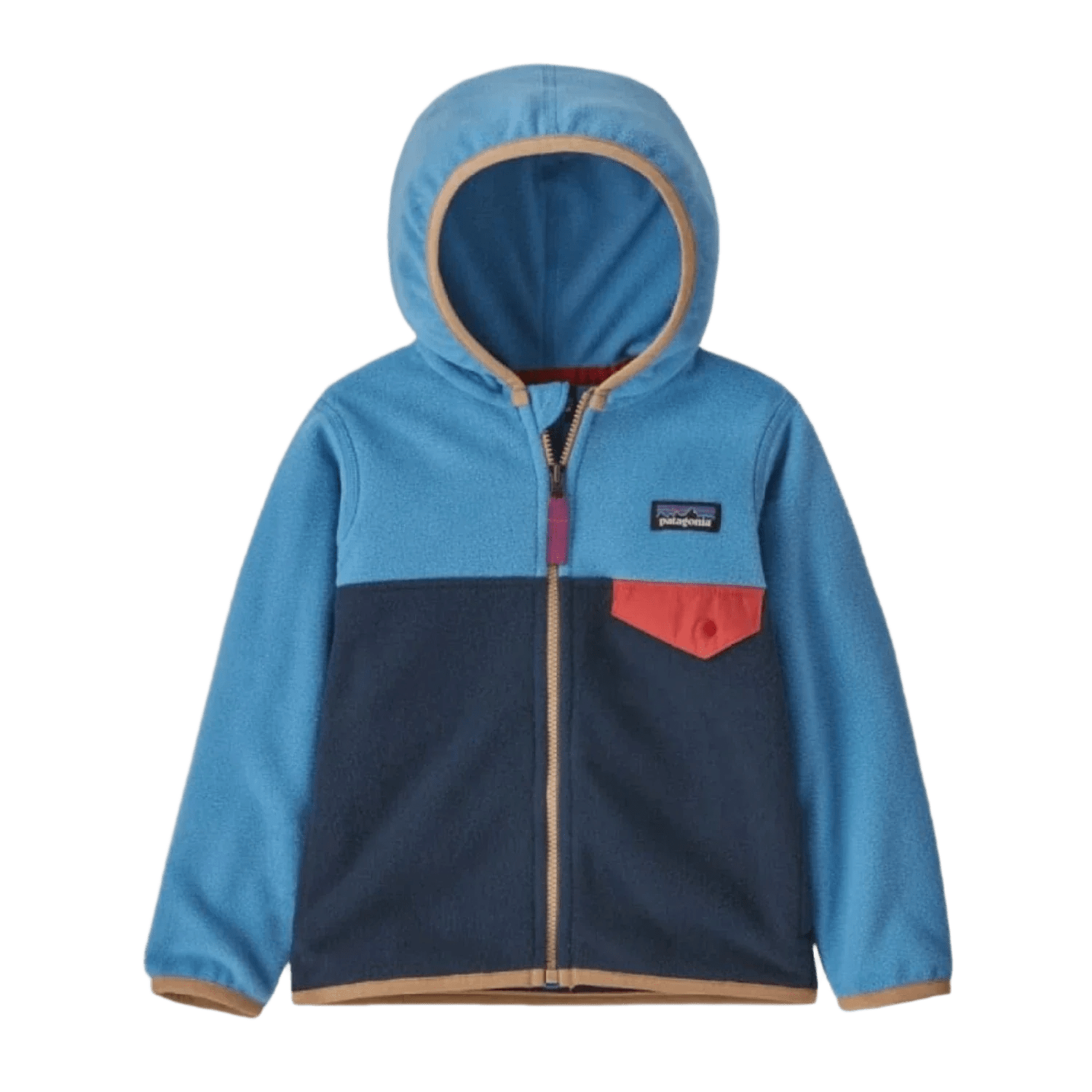 Patagonia 03. KIDS|BABY - BABY - BABY OUTERWEAR Baby Micro D® Snap-T® Fleece Jacket NNBL NEW NAVY W BLUE BIRD