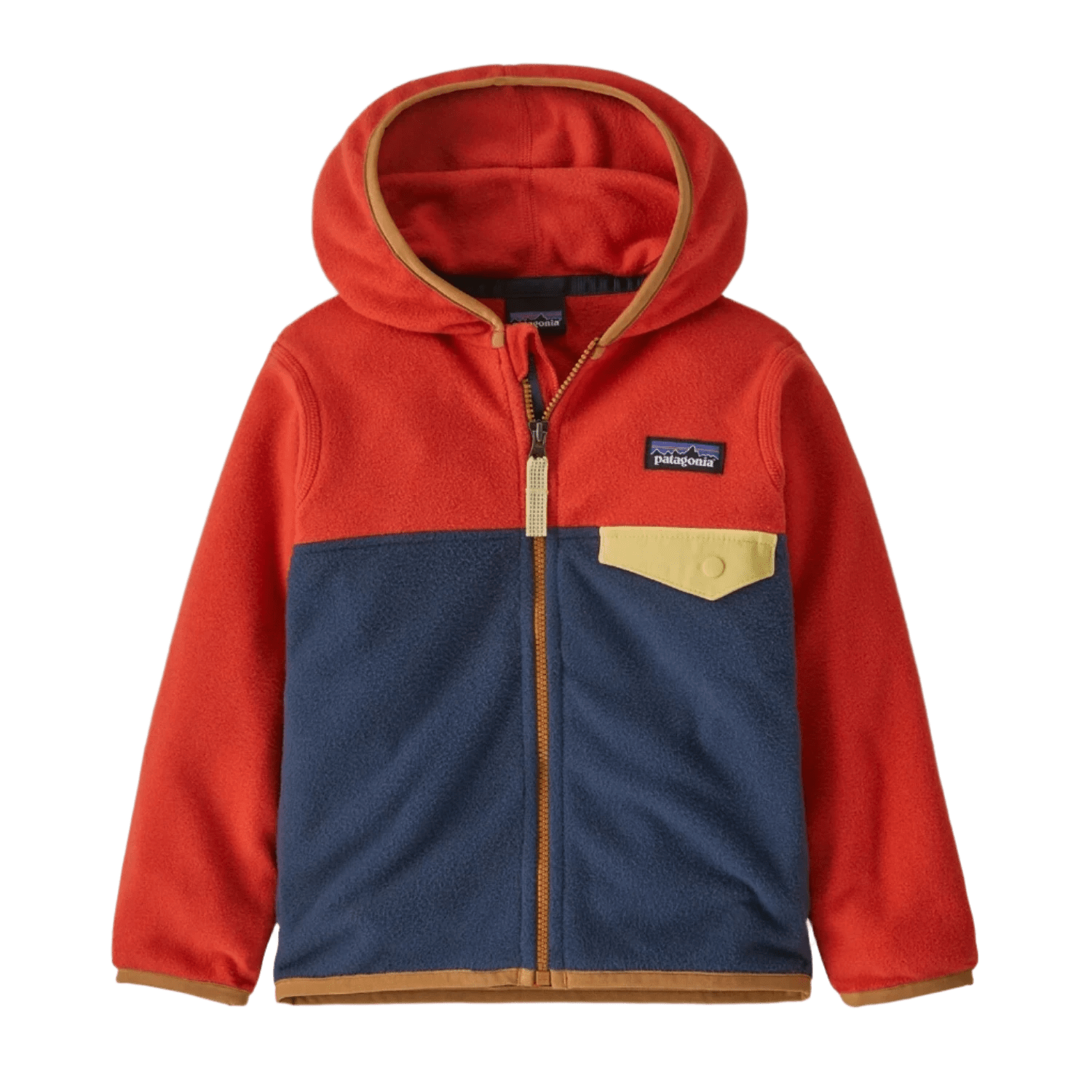 Patagonia 03. KIDS|BABY - BABY - BABY OUTERWEAR Baby Micro D® Snap-T® Fleece Jacket NVMR NEW NAVY W MADDER RED