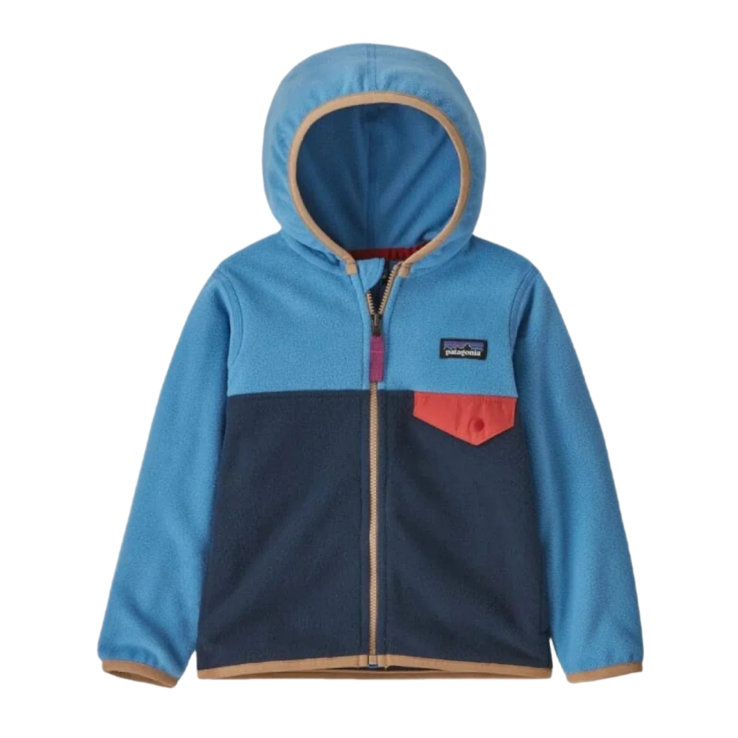 Patagonia 03. KIDS|BABY - BABY - BABY OUTERWEAR Baby Micro D Snap-T Fleece Jacket NNBL NEW NAVY W BLUE BIRD