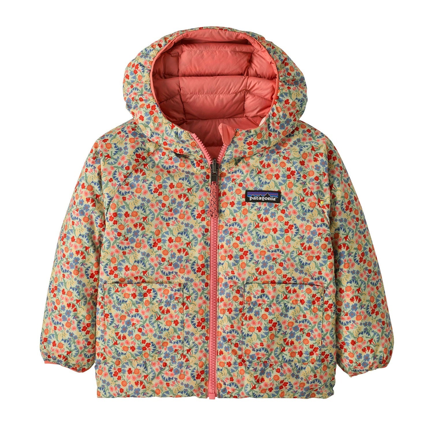 Patagonia 03. KIDS|BABY - BABY - BABY OUTERWEAR Baby Reversible Down Sweater™ Hoody TLIG TINY WORLD| LICHEN GREEN