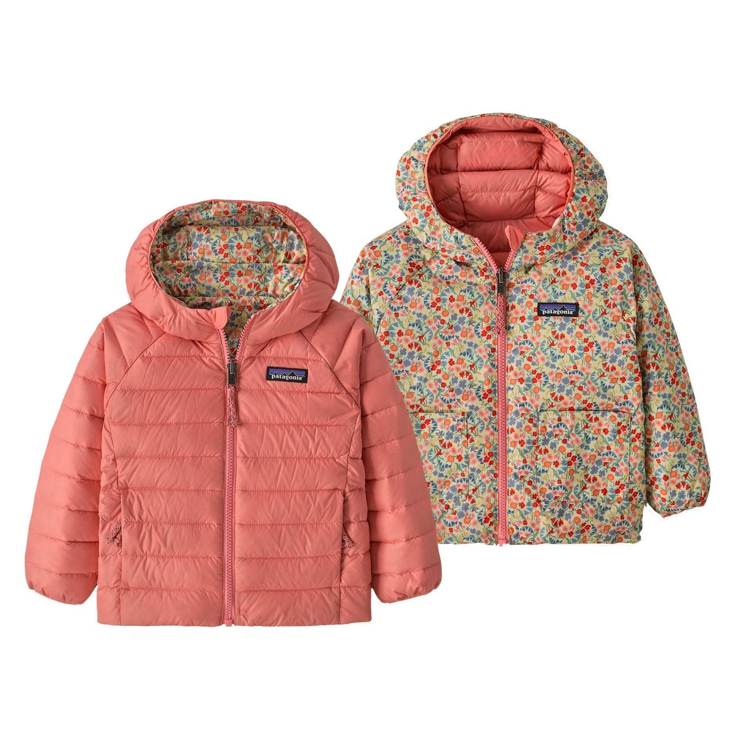 Patagonia 03. KIDS|BABY - BABY - BABY OUTERWEAR Baby Reversible Down Sweater™ Hoody TLIG TINY WORLD| LICHEN GREEN