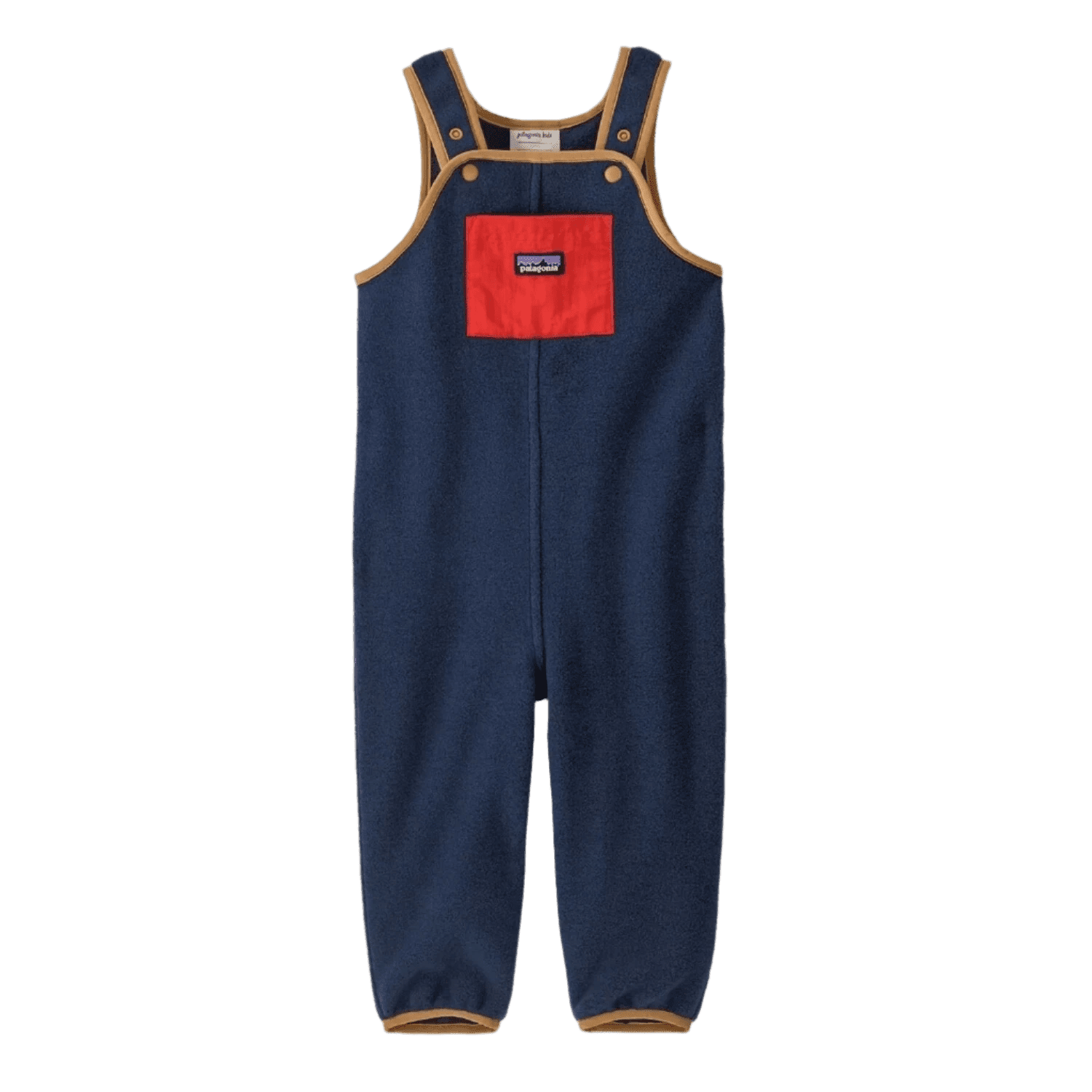 Patagonia 03. KIDS|BABY - BABY - BABY OUTERWEAR Baby Synchilla® Fleece Overalls NVMR NEW NAVY W MADDER RED