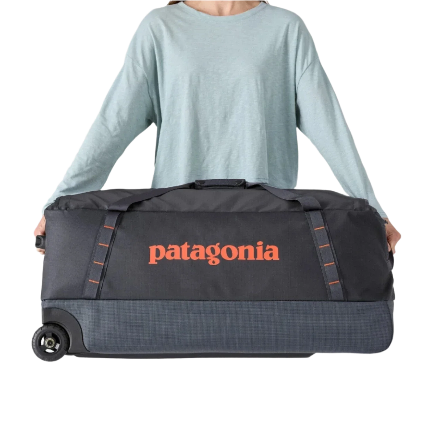 Patagonia 09. PACKS|LUGGAGE - LUGGAGE - ROLLING DUFFLES Black Hole Matte Wheeled Duffel 100L SMDB SMOLDER BLUE