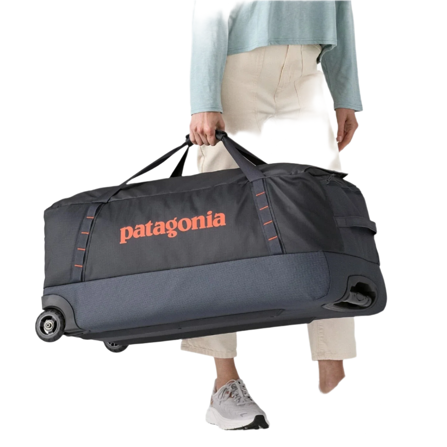 Patagonia 09. PACKS|LUGGAGE - LUGGAGE - ROLLING DUFFLES Black Hole Matte Wheeled Duffel 100L SMDB SMOLDER BLUE