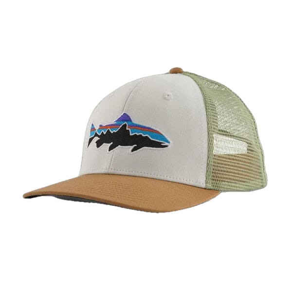 Patagonia 20. HATS_GLOVES_SCARVES - HATS Fitz Roy Trout Trucker Hat WITN WHITE W CLASSIC TAN ALL