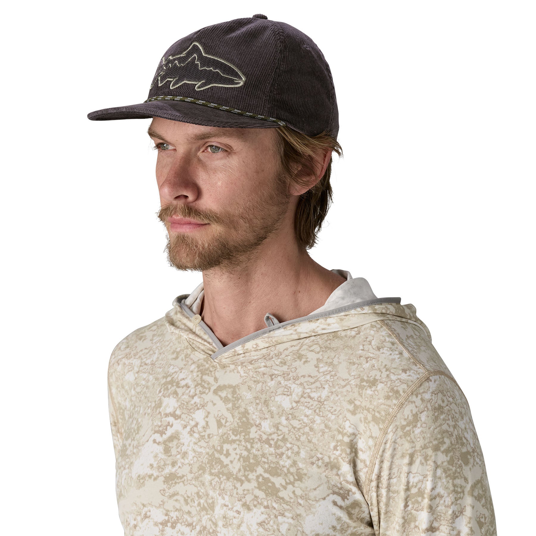 Patagonia 11. HATS - HATS BILLED - HATS BILLED Fly Catcher Hat FZIN FITZ ROY TROUT|INK BLACK