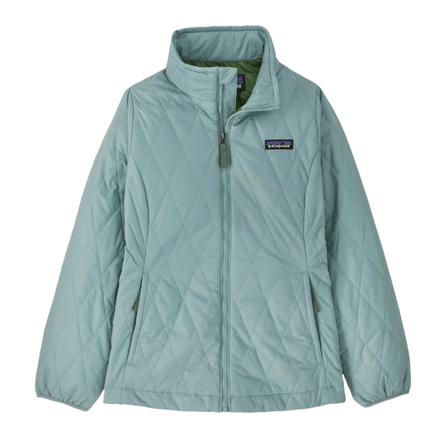 Patagonia Kids Nano Puff Diamond Quilt Jacket M Thermal Blue