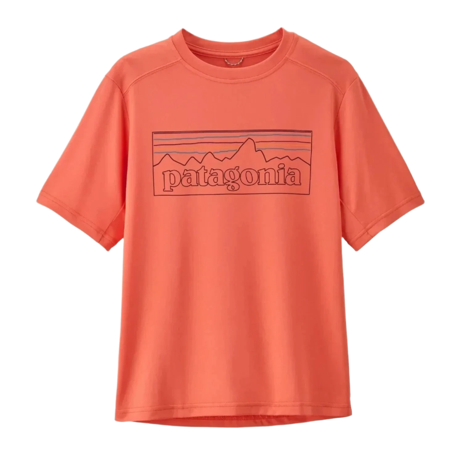 Patagonia 03. KIDS|BABY - KIDS - KIDS TOPS Kids' Capilene Silkweight T-Shirt POLC P-6 OUTLINE|COHO CORAL