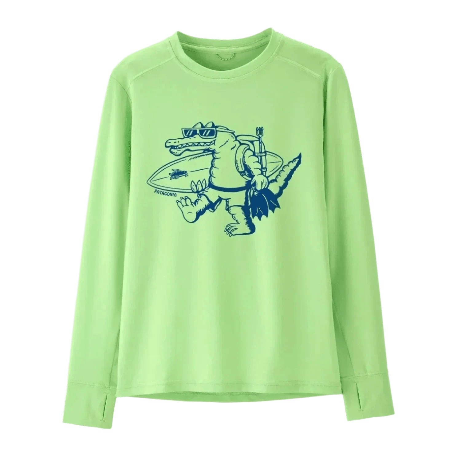 Patagonia 03. KIDS|BABY - KIDS - KIDS TOPS Kids' Long Sleeve Capilene® Silkweight UPF T-Shirt WPSA WATER PEOPLE GATOR|SALAMANDER GREEN