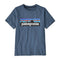 Patagonia 03. KIDS|BABY - KIDS - KIDS TOPS Kids' P-6 Logo T-shirt UTB UTILITY BLUE