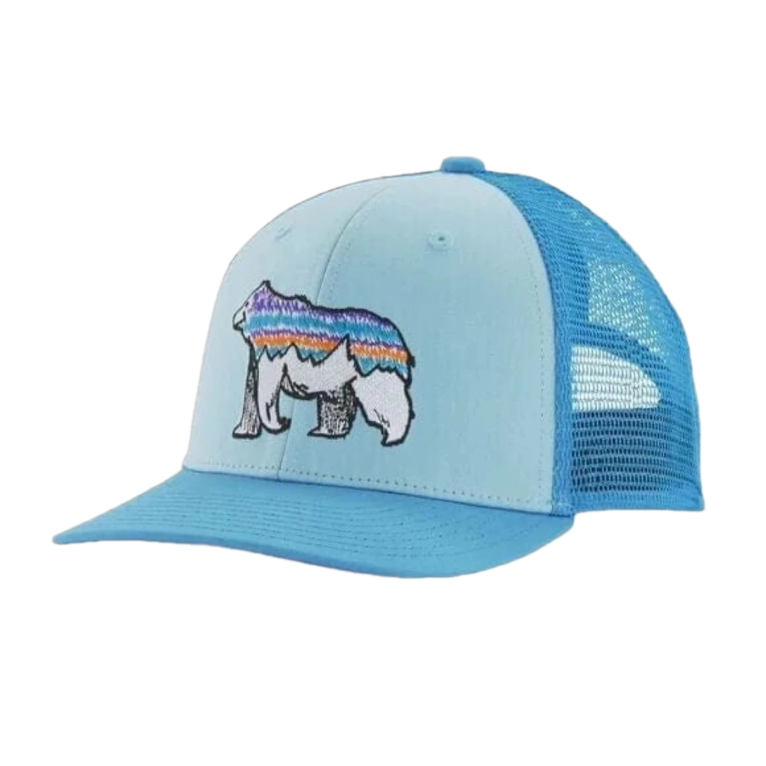 Patagonia 11. HATS - HATS KIDS - HATS KIDS Kids' Trucker Hat IFBL ILLUSTRATED FITZ BEAR | FIN BLUE