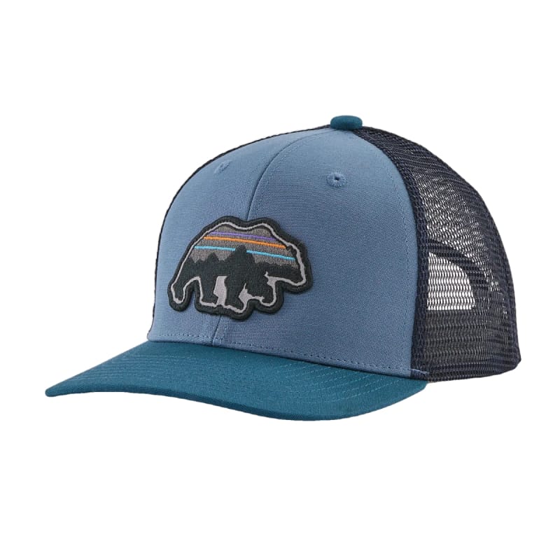 Patagonia HATS - HATS KIDS - HATS KIDS Kids' Trucker Hat BGPB BACK FOR GOOD BEAR| PIGEON BLUE