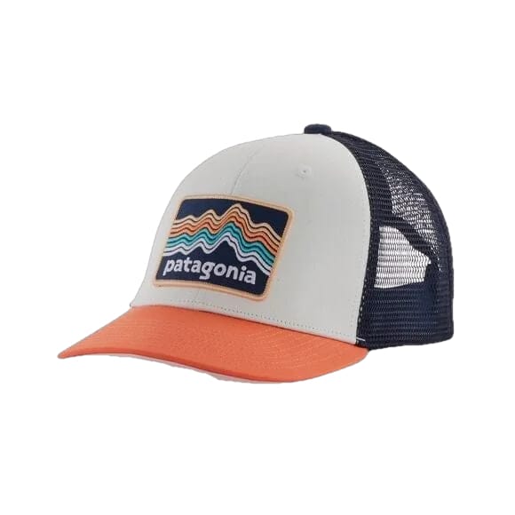 Patagonia Kids Trucker Hat Ridge Rise Stripe: Coho Coral