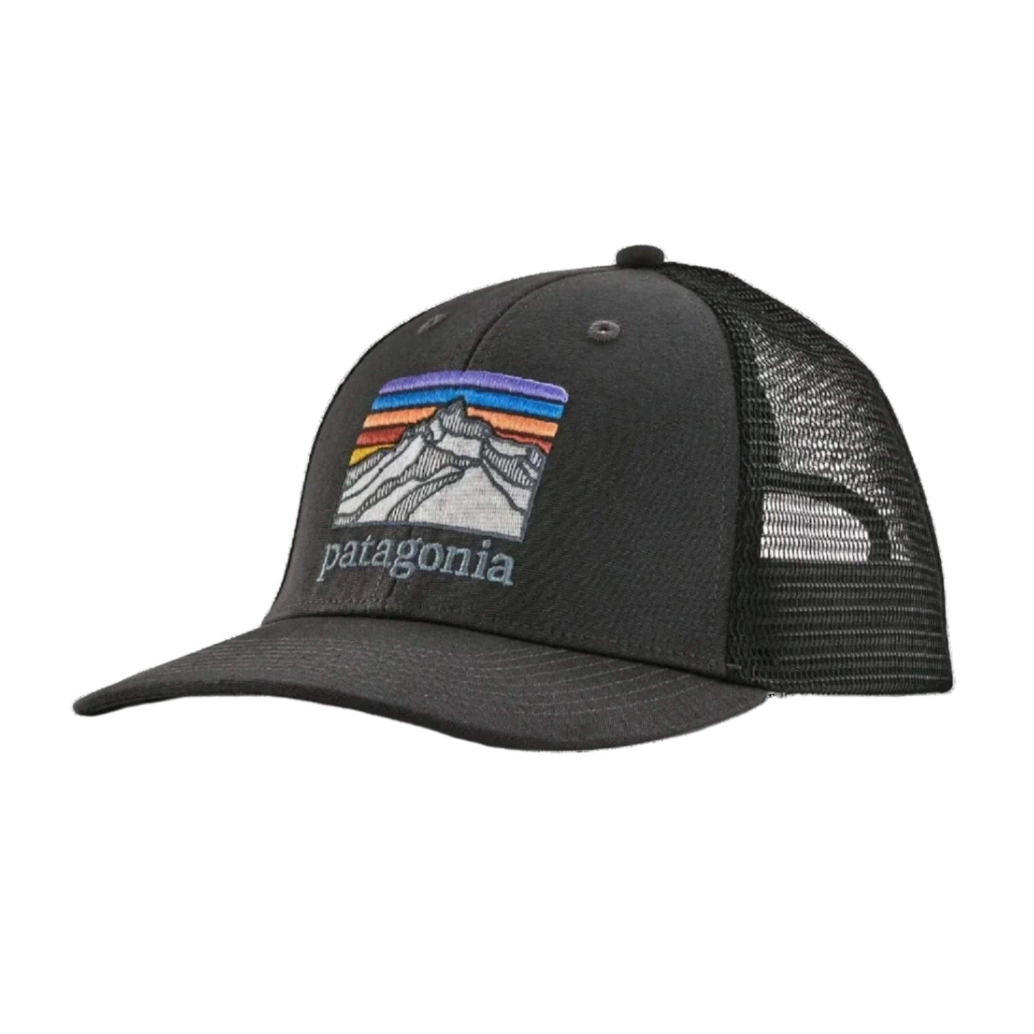 Patagonia HATS - HATS BILLED - HATS BILLED Line Logo Ridge LoPro Trucker Hat INBK INK BLACK