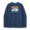 Patagonia 01. MENS APPAREL - MENS T-SHIRTS - MENS T-SHIRT LS Long-Sleeved Line Logo Ridge Responsibili-Tee LMBE LAGOM BLUE