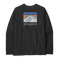 Patagonia 01. MENS APPAREL - MENS T-SHIRTS - MENS T-SHIRT LS Long-Sleeved Line Logo Ridge Responsibili-Tee INBK INK BLACK