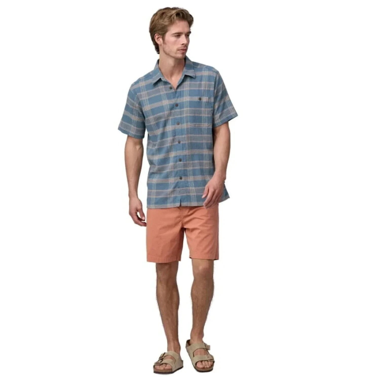 Patagonia 01. MENS APPAREL - MENS SS SHIRTS - MENS SS BUTTON UP Men's A/C Button-Up Shirt DILP DISCOVERY|LIGHT PLUME GREY