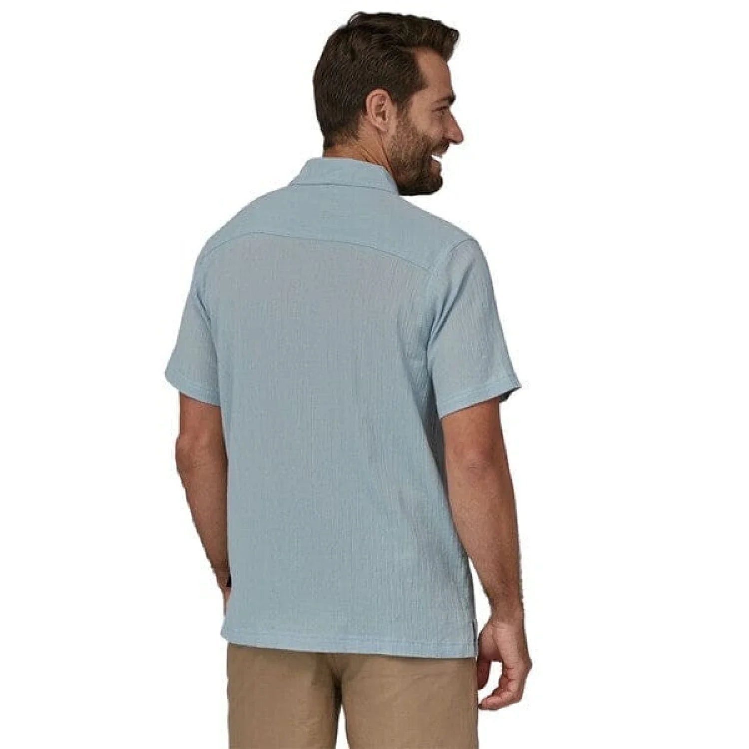 Patagonia 01. MENS APPAREL - MENS SS SHIRTS - MENS SS BUTTON UP Men's A/C Button-Up Shirt STME STEAM BLUE