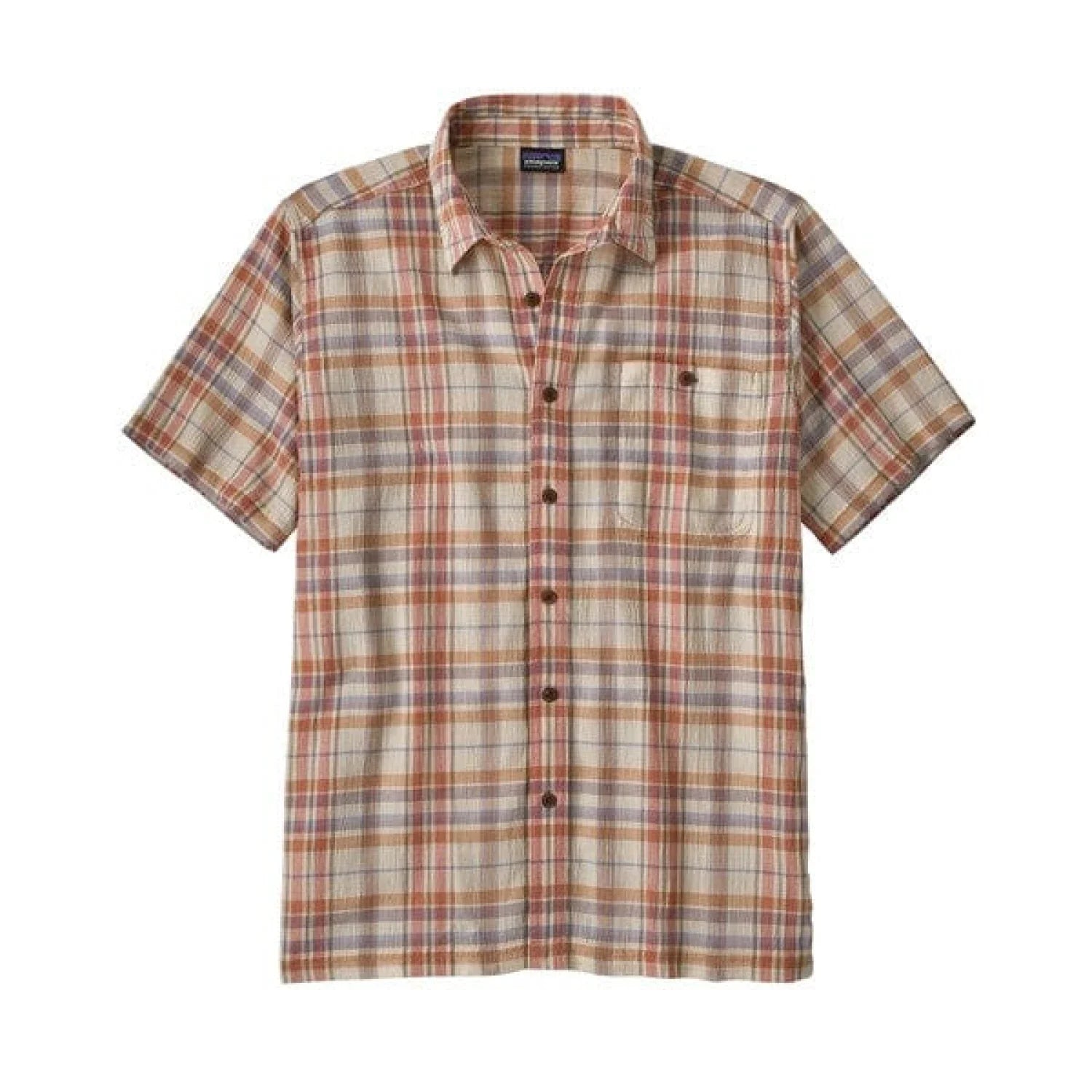 Patagonia 01. MENS APPAREL - MENS SS SHIRTS - MENS SS BUTTON UP Men's A/C Button-Up Shirt BZPB BREEZY PLAID | STEAM BLUE