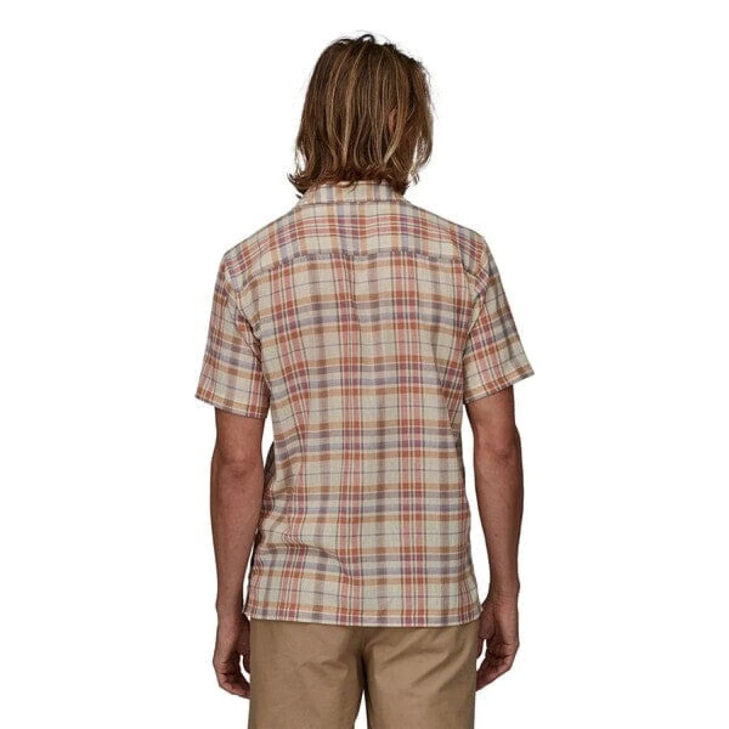 Patagonia 01. MENS APPAREL - MENS SS SHIRTS - MENS SS BUTTON UP Men's A/C Button-Up Shirt PTCL PAINT PLAID | QUARTZ CORAL